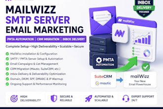 do mailwizz smtp server email marketing pmta automation crm migration inbox deli
