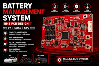 design battery management system bms pcb for ev ebike and lipo pack
