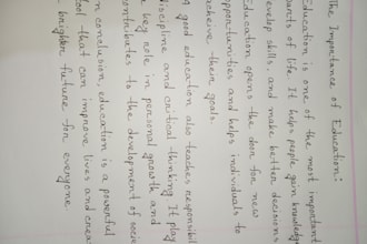 write handwritten letters, notes, and documents