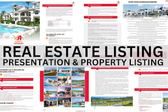 design investors real estate listing presentation, property listing brochure