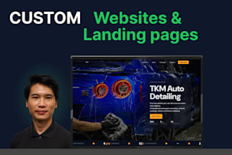 create a responsive landing page with HTML CSS and js