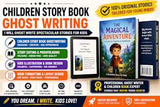 ghost write children story book write spectacular stories for kids story