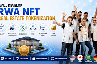 develop nft real estate tokenization stablecoin, rwa blockchain dapp coin tokens