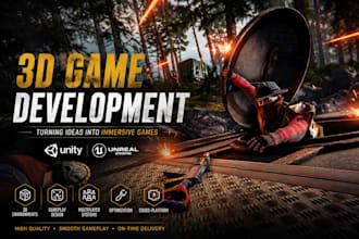 create 3d game development in unity