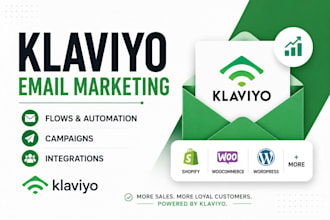 set up klaviyo email marketing, klaviyo flows, and automation