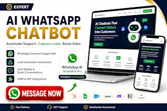 build ai whatsapp business chatbots for customer service automation and leads