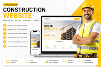 construction website roofing website electrical website plumbing website