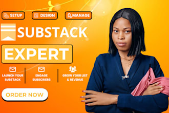 setup substack account design substack email newsletter