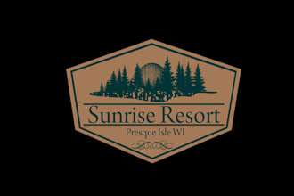 design wisconsin north woods resort logo