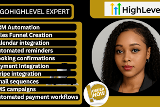 setup  gohighlevel CRM automation, sales funnel, bookings, payment integration