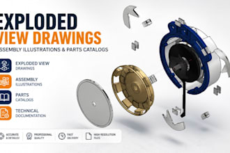 create exploded view drawings, assembly illustrations, and parts catalogs