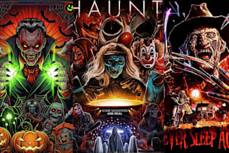 horror movie poster death metal album cover gothic dark art cover art halloween
