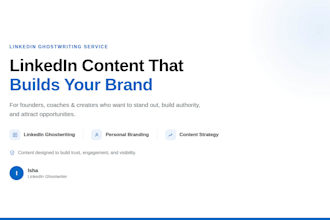 ghostwrite linkedln content for founders, coaches and creators