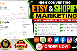 boost etsy and shopify sales with etsy marketing, shopify marketing