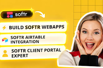 build softr webapp, softr airtable integration, softr client portal expert