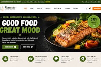 build restaurant website catering food delivery website online ordering system
