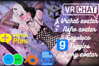 edit, upload your 3d vrchat character, create and add toggles for vrchat, nsfw