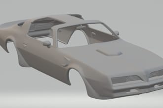 do 3d car modeling for 3d printing and custom body kits