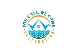 design classic water restoration company logo