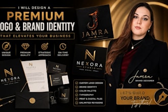 design a premium brand identity and logo for your business