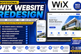 wix website redesign, wix website design, fix wix ecommerce website redesign
