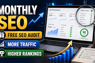 deliver monthly SEO services with free website audit