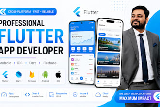 build cross platform flutter mobile app using dart firebase