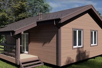 remodel cgi frame house, timber facade, modular house layout, cantilever porch