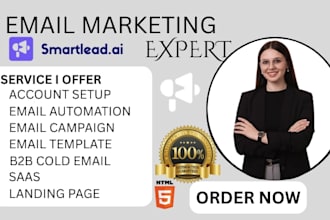 setup smartlead cold email outreach ai email automation deliverability