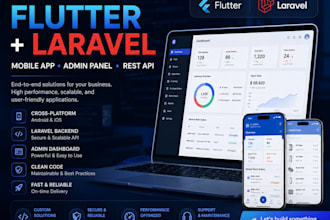 build flutter app with laravel backend