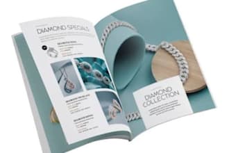 design sales b2b fashion, jewelry or beauty product catalog catalogue lookbook