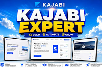 design kajabi website, redesign kajabi landing page, sales funnel, podia