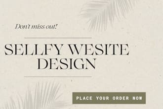 design and redesign your sellfy store and shopify website