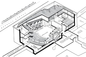 create church upgrade plans with floor layouts and 3d rendering with and 3dmodel