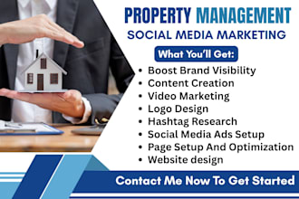 be your property social media manager, airbnb management, property marketing