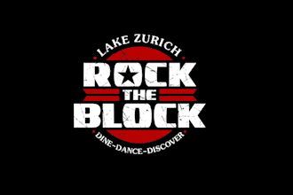 design lake zurich rock block logo