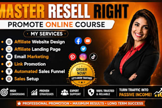 promote your master resell rights course and grow your online business