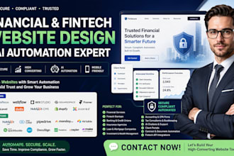 do financial services fintech banking insurance contract ai automation website