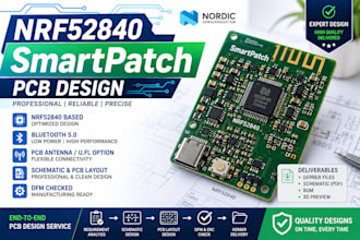design nrf52840 ble smartpatch pcb for medical wearables