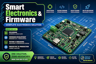 develop smart electronics with pcb design and firmware integration