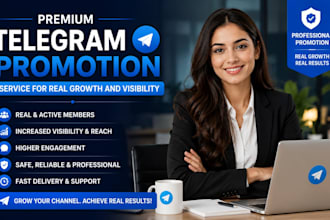 provide premium telegram promotion services for real growth and visibility