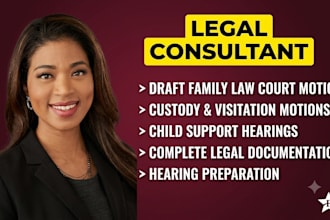 draft a court motion for your family law hearing