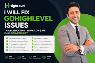 fix gohighlevel issues, troubleshooting, workflow, api, email deliverability