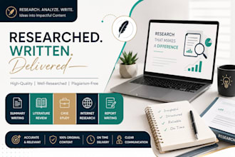 deliver professional research executive summaries reports