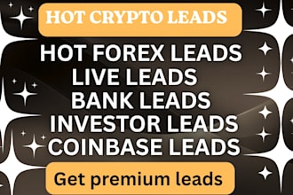 generate targeted crypto, forex, investor and business leads with verified email