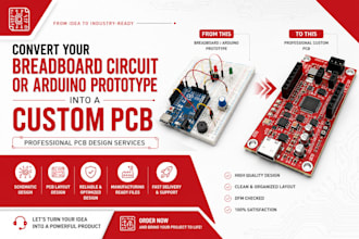 convert your breadboard circuit or arduino prototype into a custom pcb