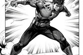 create comic book and custom illustration