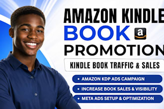 do amazon kindle book promotion, kdp ads management and ebook marketing