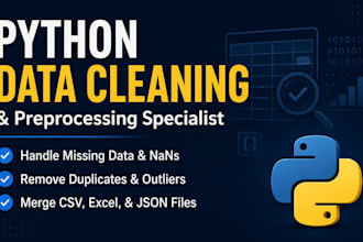 do python data cleaning and preprocessing using pandas and numpy