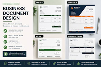 prepare professional invoices, quotes and commercial documents